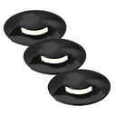 2036-D311 - 3 Spots encastrés bois Ø6cm noir - 1 fenêtre