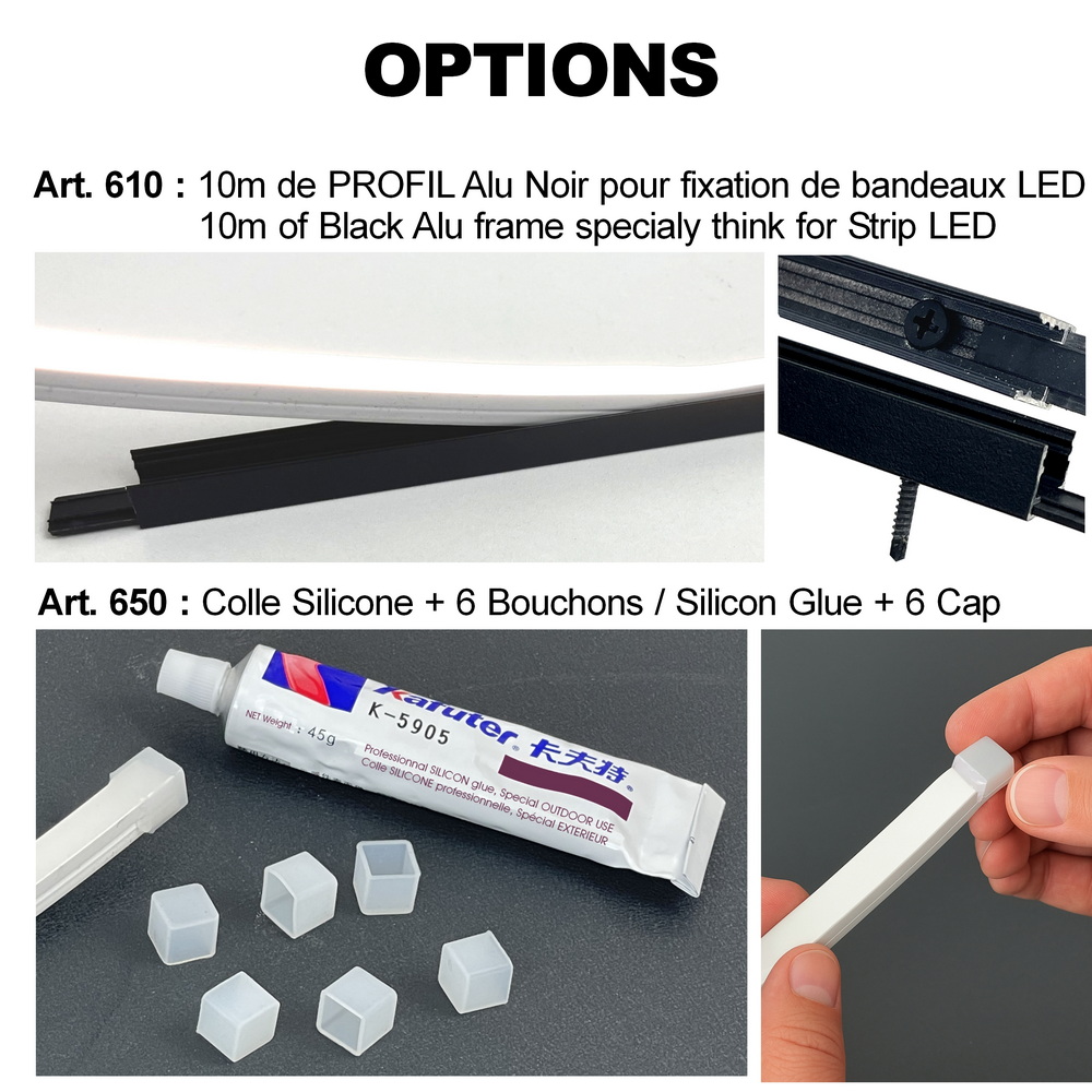 Kit 2x Bandeau Lumineux 10m