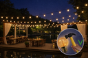 Guirlande 1,5m TEMPEST (Ampoules Incassables) 3xE27/G45 LED 1W - 1700K