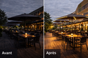 Kit Eclairage Parasols QUATTRO: 16x Bandeau LED 1.1m (8x750 Lumens)