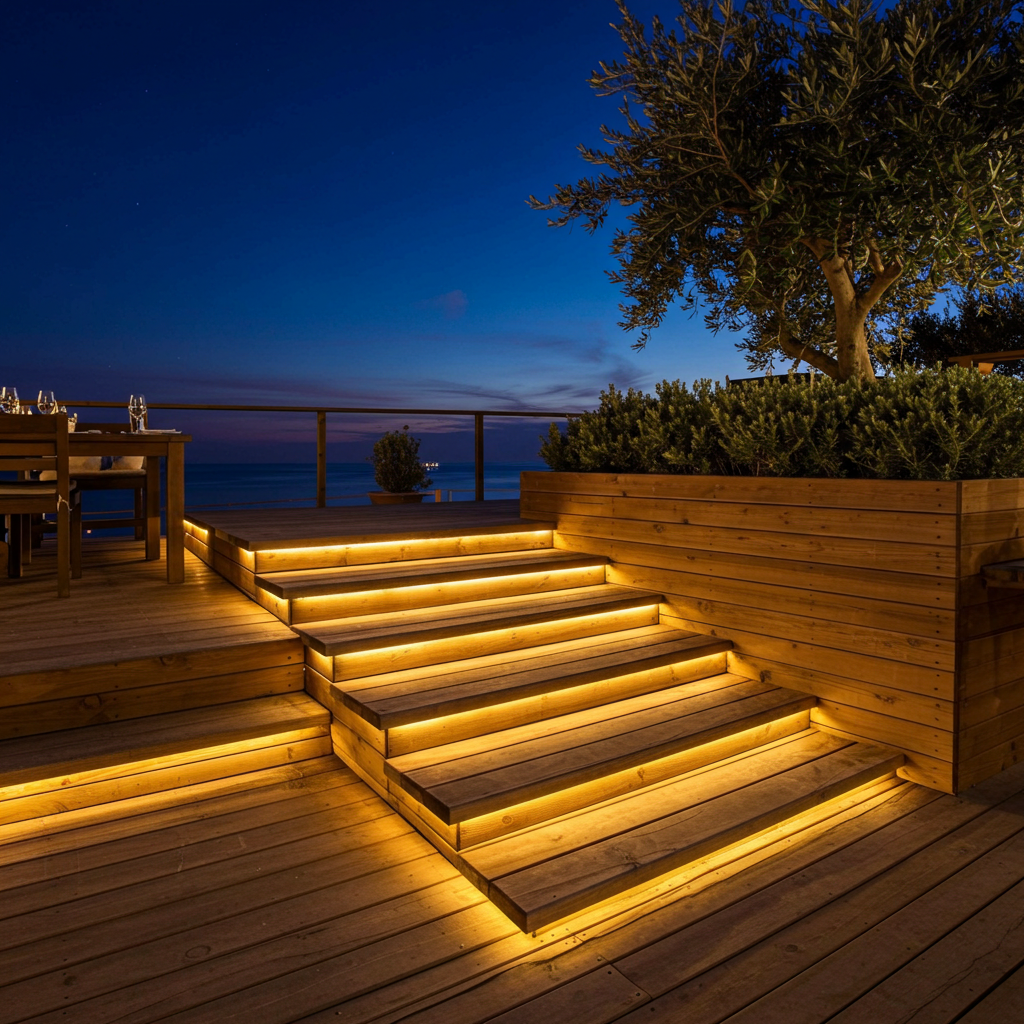 1018 - Kit Escalier 8 Bandeau Lumineux Silicone 1,2m