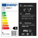 4025 - Eclairage Orientable ECLIPSE sur piquet - 6w -3000°K