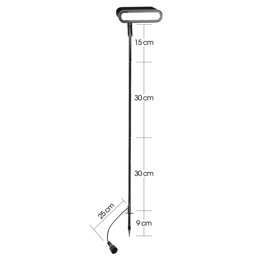 4035 - Eclairage Massif h80 cm Diffuseur Horizontal
