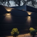 4700 - Applique murale CUBE Noire - 10 x 10 cm