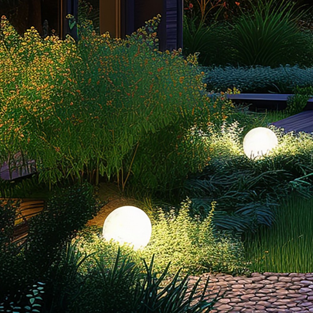 4912 - Sphère Ø25cm Blanche LED 5W