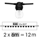 8512-G40 - Guirl. 12m 24xE27/G45 Fil 3000K