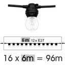 8596-G11 - Guirl. TEMPEST. 96m 192xE27/G45 Fil 1700K