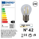 8602-G42 - Guirl. 1,5m 2xE27/G45 Fil 3000K