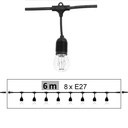 8606-C720 - Guirlande (Extension) 6m 8xE27/ST64 Fil 2700K