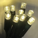 9550 - EXTENSION - Rideau long 60 LEDS (fixe) - Larg. 0,75m x Ht 200cm - Fil Noir - Blanc Chaud 2200°K