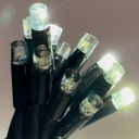 9572 - EXTENSION - Water Fall 120 LEDS (Progressif) - Ht. 1,80 m x 20 cm -  Fil Noir - Blanc Chaud 4000°K