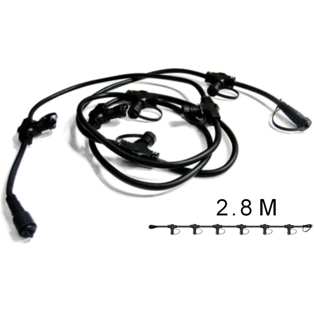 Conector "divisor de saída curta de 6" com 2,8 m de comprimento (Pro Connect - 300 m)