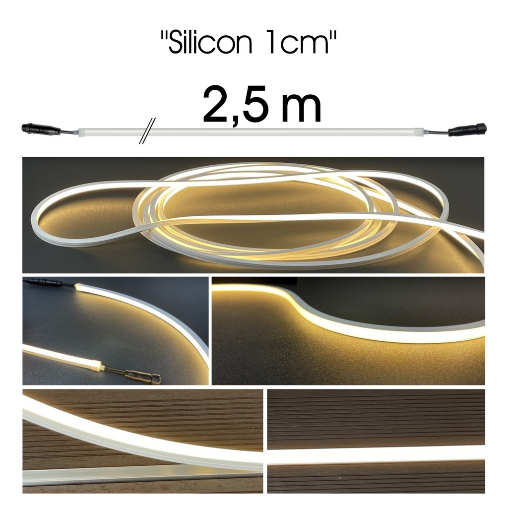 Bandeau Lumineux Silicone - 2,5 m (in+out)