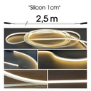 1126 - Striscia luminosa in silicone - 2,5 m (ingresso+uscita)