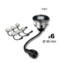 2026 - 6 Recessed spotlights for wood Ø4.5cm - 3000°K