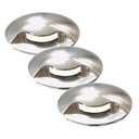 D301 - 3 gebürstete Aluminium-Oberteile für Ø6cm Strahler 2036 – 1 Fenster