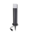 4223 - Borne Noire ZEN, Ø 8,4cm + Piquet Ht 45cm
