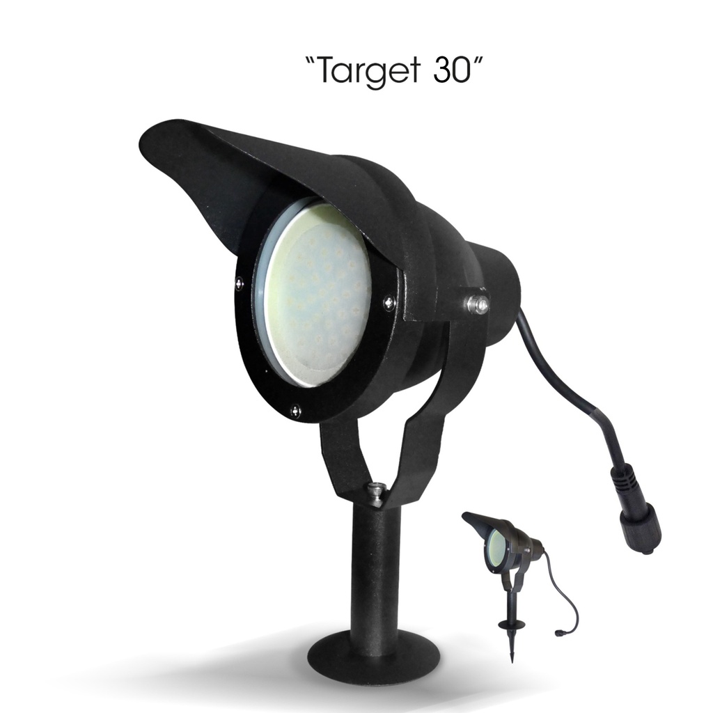 Projecteur Noir Alu TARGET 30 - 10W - 3000°K