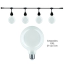 Guirlande 3m MILKY WAY (Ampoules Blanche) 4xE27/G125 LED 4,5W - 2700K