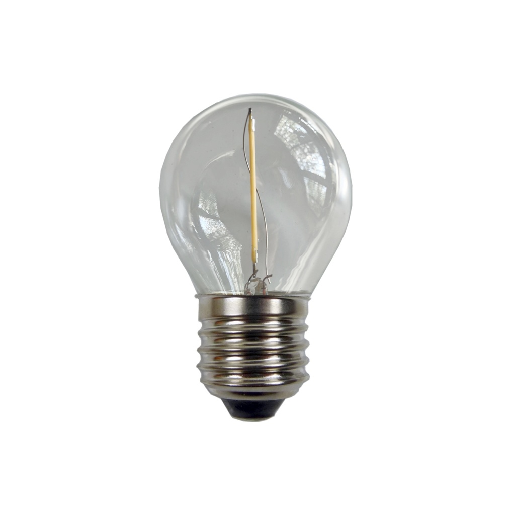 Ampoule E27/G45 Fil. LED 1W - 3000K