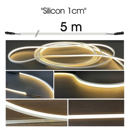 [1156] 1156 - Striscia luminosa in silicone - 5 m (entrata+uscita)