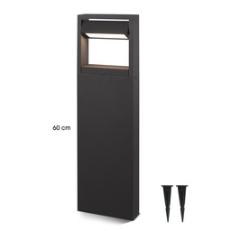[4424] 4424 - Borne Noire  16 x 5 x Ht 60cm - Angle directionnel